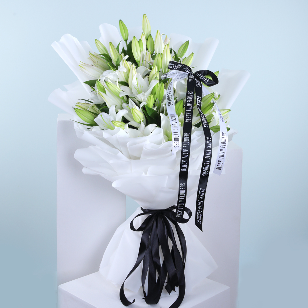 Casablanca White Lily Bouquet