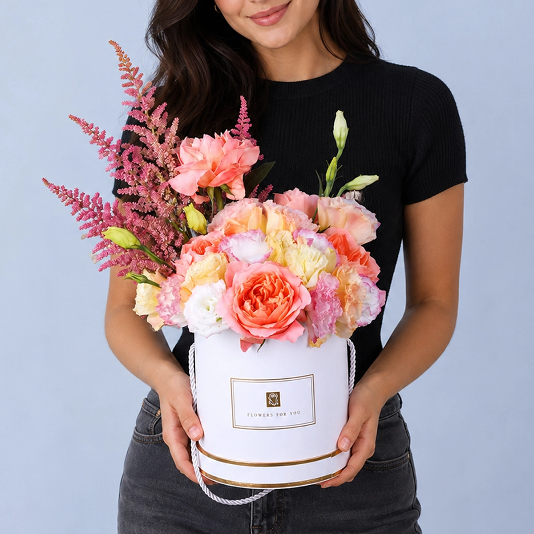 Enchanting Peach & Pink Box
