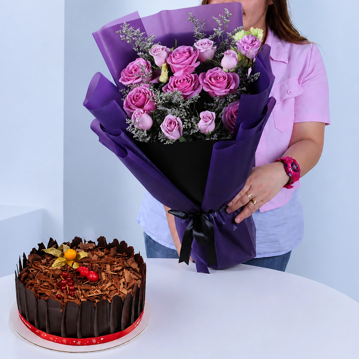 Rose Harmony Black Forest Cake